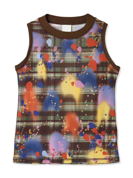 紙感針織印花背心 Paper Jersey Printed Tank Top