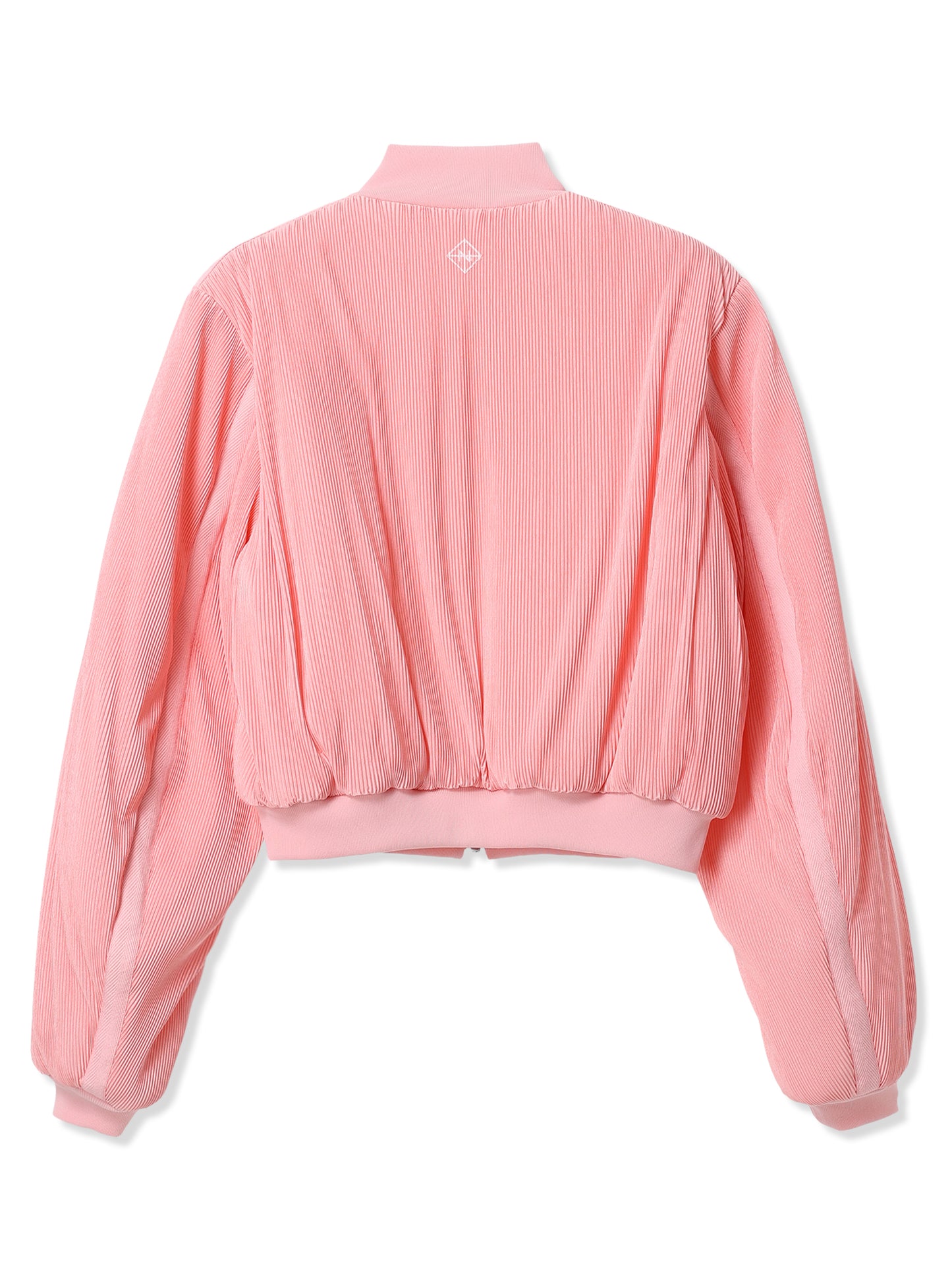 絲感百褶軍裝風飛行夾克 Silky Pleats Military Bomber Jacket