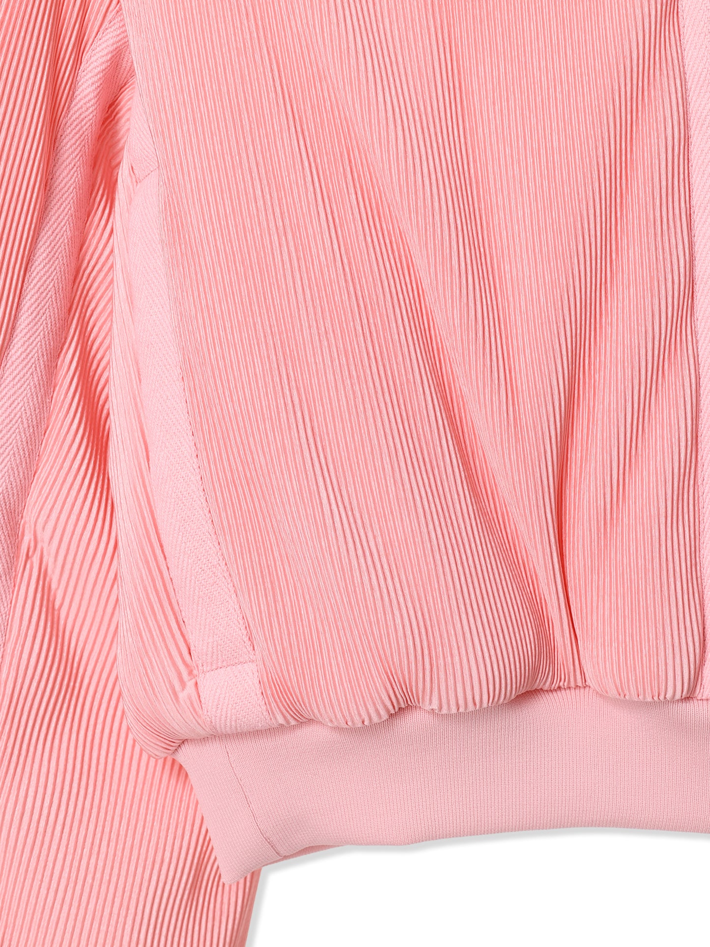 絲感百褶軍裝風飛行夾克 Silky Pleats Military Bomber Jacket