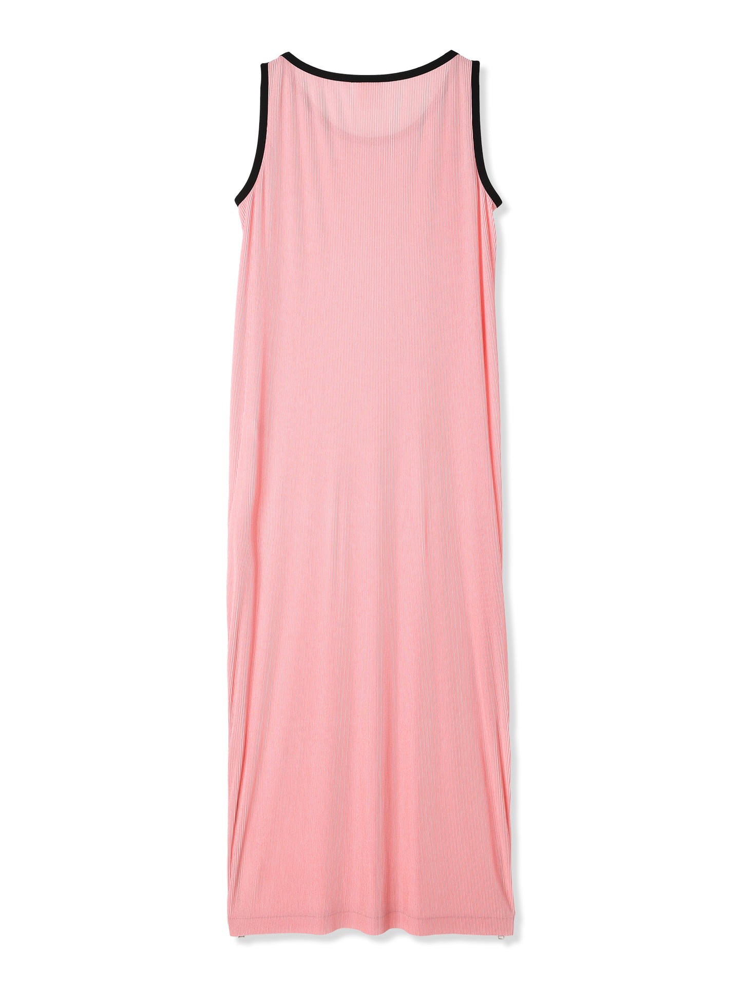 絲感百褶印花無袖洋裝 Silky Pleats Printed Sleeveless Dress
