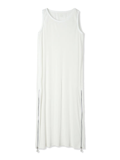 絲感百褶印花無袖洋裝 Silky Pleats Printed Sleeveless Dress