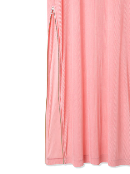 絲感百褶印花無袖洋裝 Silky Pleats Printed Sleeveless Dress