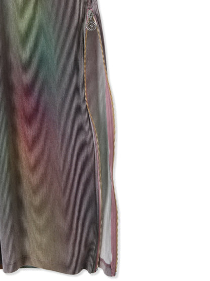 絲感百褶印花無袖洋裝 Silky Pleats Printed Sleeveless Dress