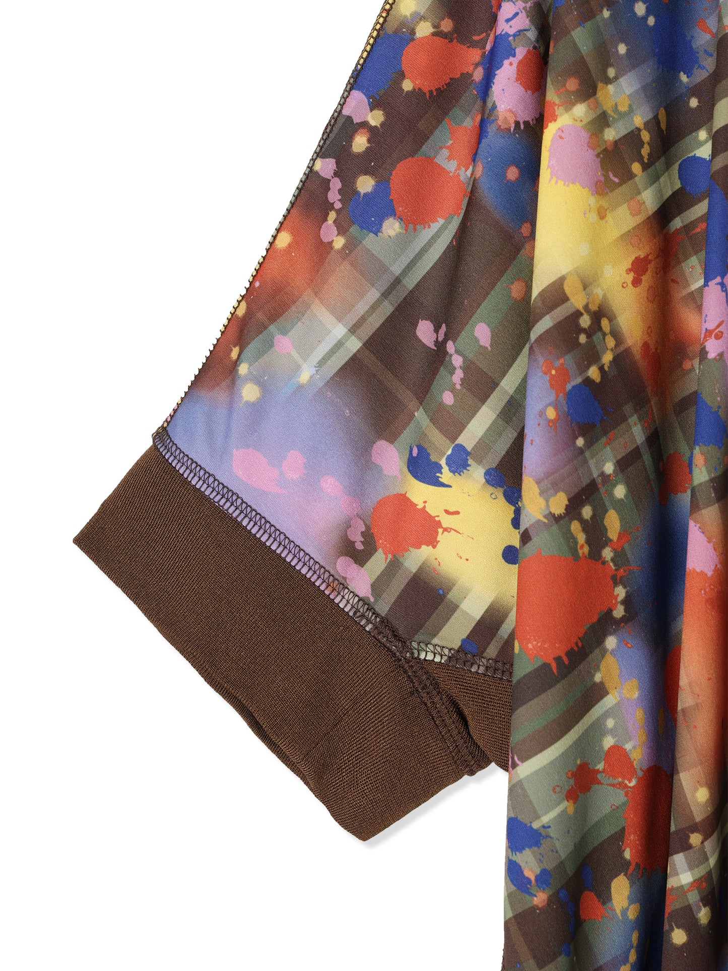 紙感針織印花短款繭形洋裝 Paper Jersey Printed Short Cocoon Dress