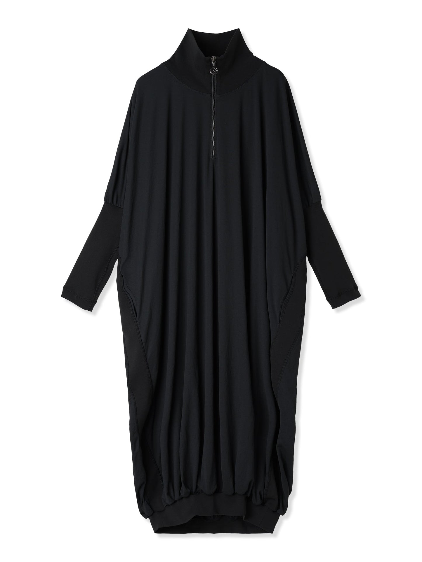 紙感針織繭形洋裝 Paper Jersey Printed Short Cocoon Dress