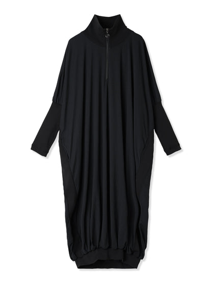 紙感針織繭形洋裝 Paper Jersey Printed Short Cocoon Dress