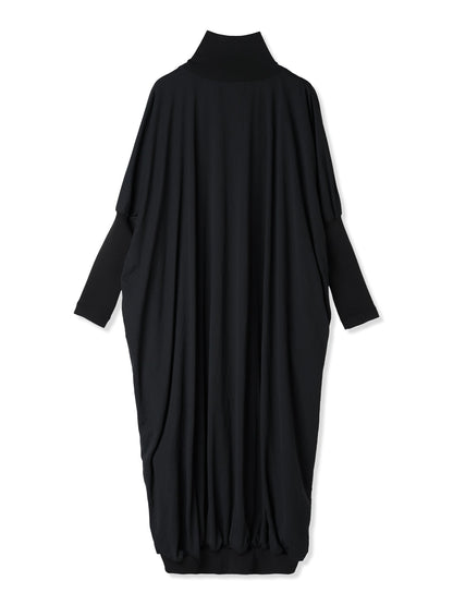 紙感針織繭形洋裝 Paper Jersey Printed Short Cocoon Dress
