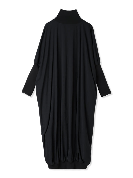 紙感針織繭形洋裝 Paper Jersey Printed Short Cocoon Dress