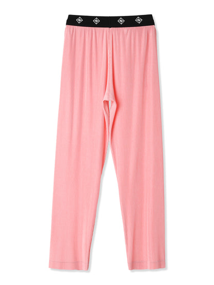 絲感百褶直筒長褲 Silky Pleats Straight-Leg Pants