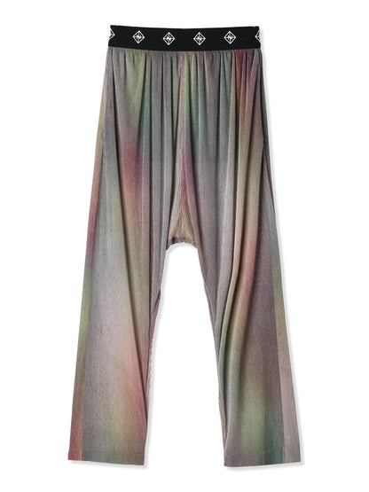 絲感百褶印花垮褲  Silky Pleats Printed Sarouel Pants