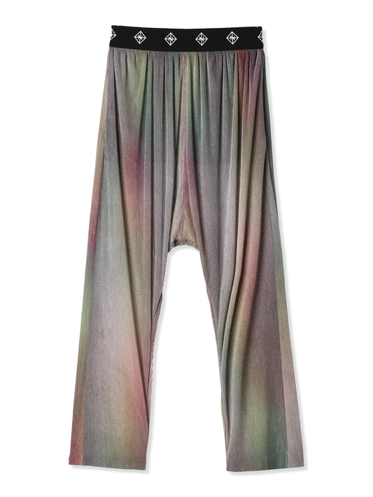絲感百褶印花垮褲  Silky Pleats Printed Sarouel Pants