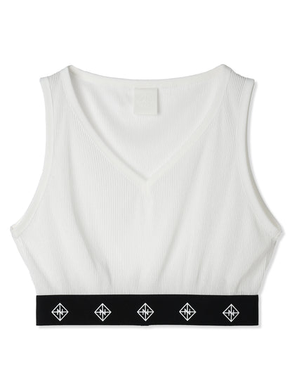 絲感百褶短版背心  Silky Pleats Cropped Tank Top