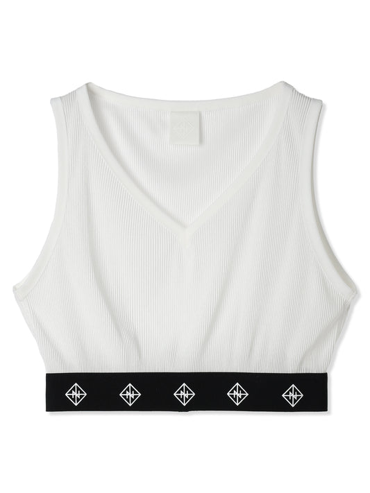 絲感百褶短版背心  Silky Pleats Cropped Tank Top