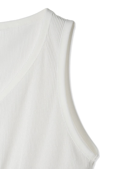 絲感百褶短版背心  Silky Pleats Cropped Tank Top