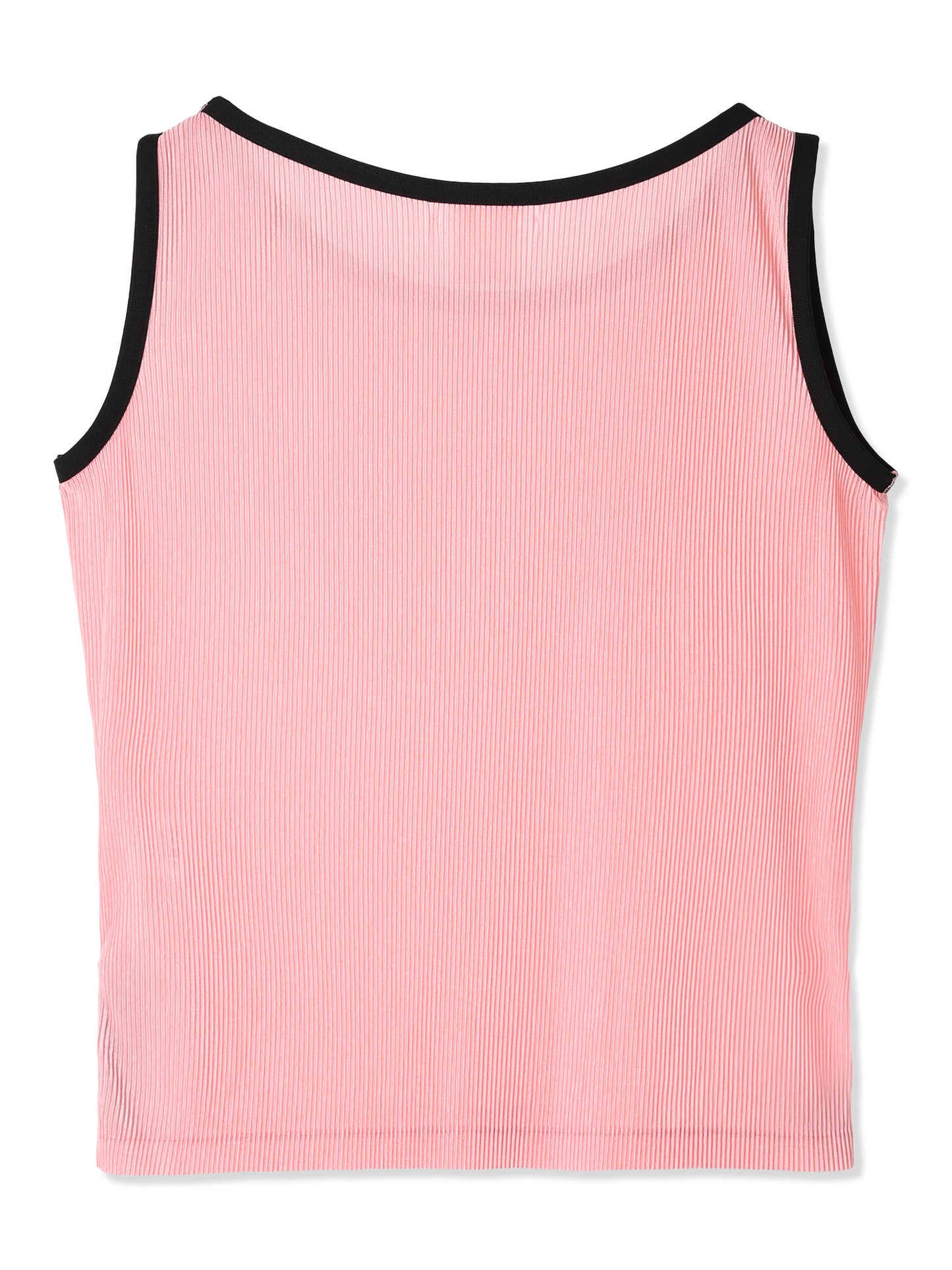絲感百褶側開衩背心  Silky Pleats Side-Slit Tank Top
