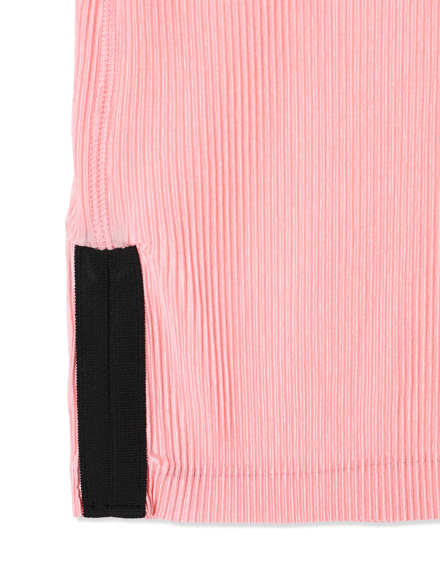 絲感百褶側開衩背心  Silky Pleats Side-Slit Tank Top
