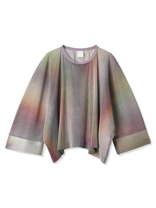 絲感百褶印花寬版 T 恤  Silky Pleats Printed Oversized T-Shirt