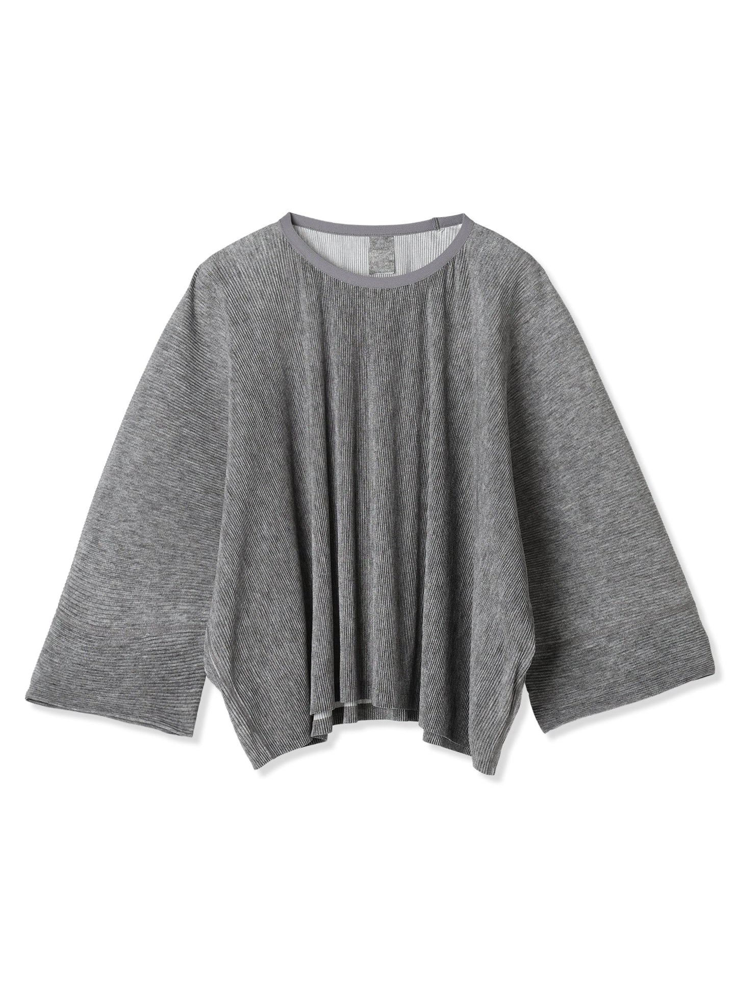 絲感百褶印花寬版 T 恤  Silky Pleats Printed Oversized T-Shirt