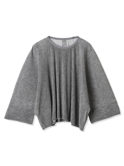 絲感百褶印花寬版 T 恤  Silky Pleats Printed Oversized T-Shirt