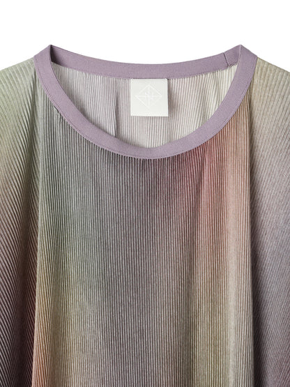 絲感百褶印花寬版 T 恤  Silky Pleats Printed Oversized T-Shirt