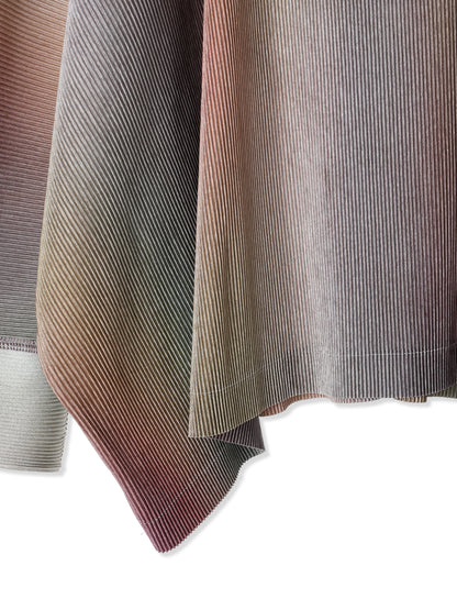 絲感百褶印花寬版 T 恤  Silky Pleats Printed Oversized T-Shirt