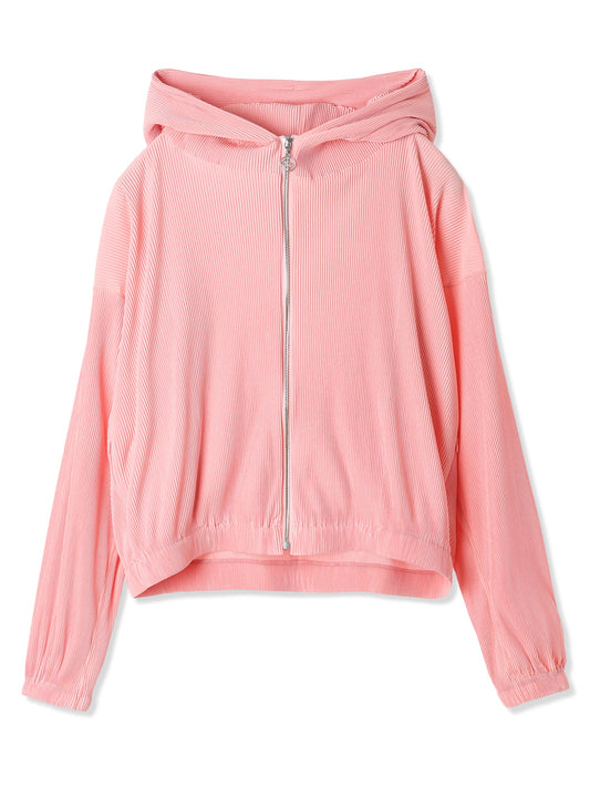絲感百褶連帽上衣  Silky Pleats Hoodie