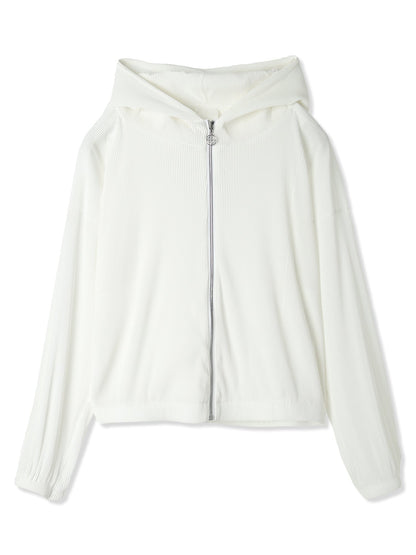 絲感百褶連帽上衣  Silky Pleats Hoodie