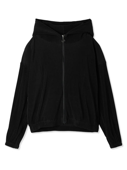 絲感百褶連帽上衣  Silky Pleats Hoodie