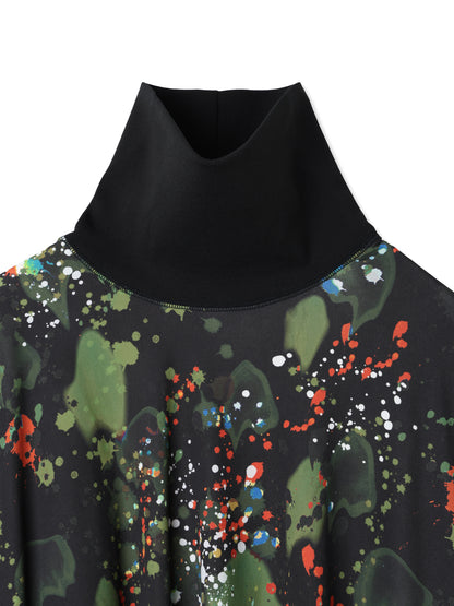 紙感針織印花方形剪裁上衣  Paper Jersey Printed Square Cut Top