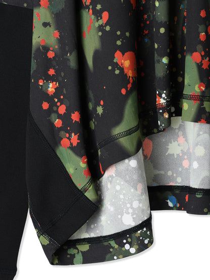 紙感針織印花方形剪裁上衣  Paper Jersey Printed Square Cut Top