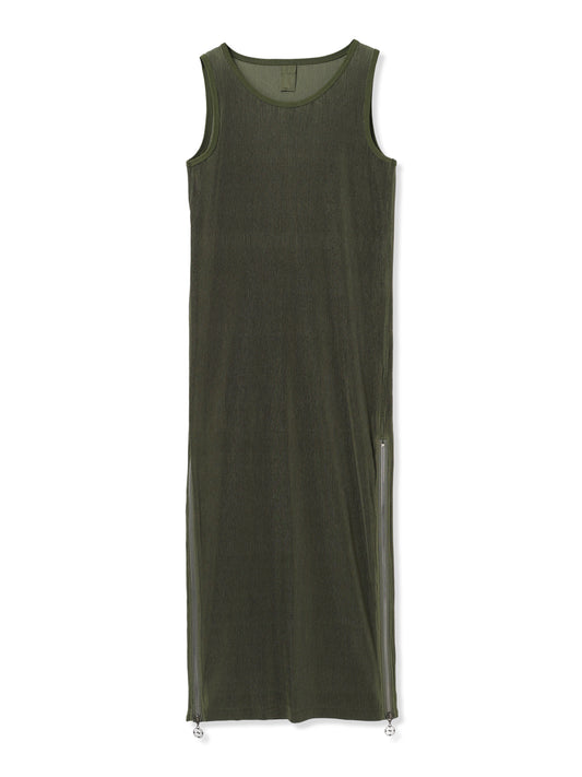 絲感百褶無袖洋裝  Silky Pleats Sleeveless Dress