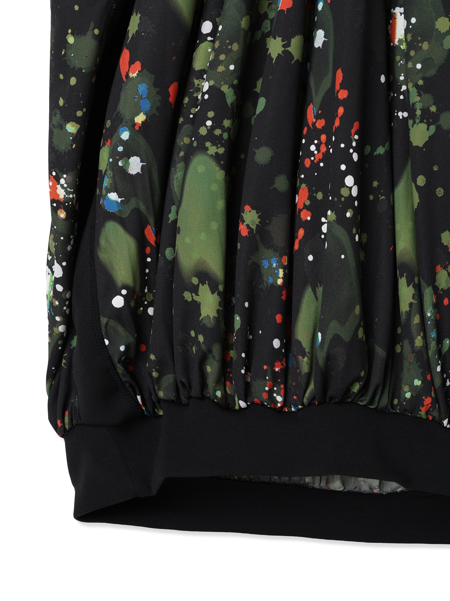 紙感針織印花繭形洋裝  Paper Jersey Printed Cocoon Dress