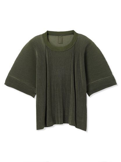 絲感百褶寬版 T 恤  Silky Pleats Oversized T-Shirt
