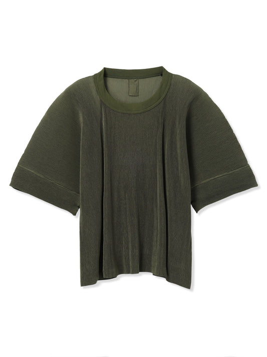 絲感百褶寬版 T 恤  Silky Pleats Oversized T-Shirt