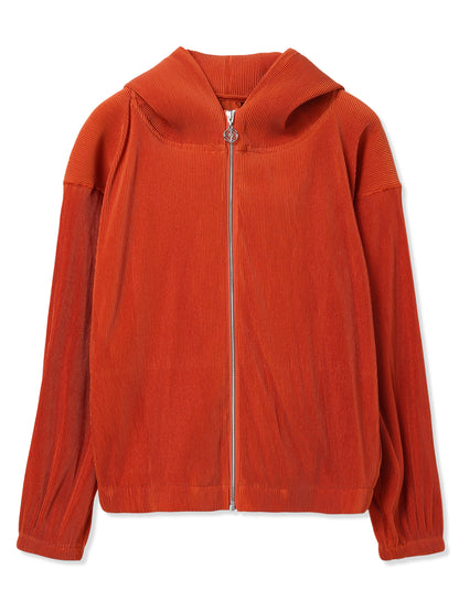 絲感百褶連帽上衣  Silky Pleats Hoodie