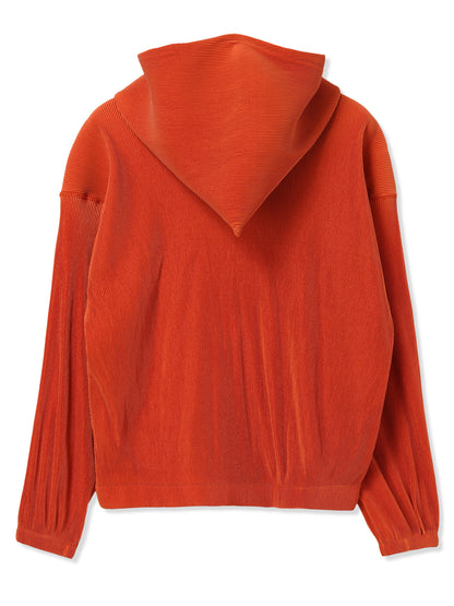絲感百褶連帽上衣  Silky Pleats Hoodie