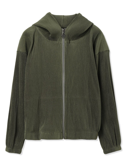 絲感百褶連帽上衣  Silky Pleats Hoodie